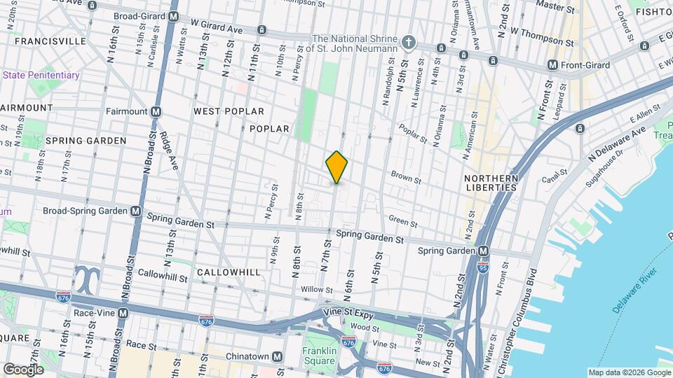 635 N 7th St Map and Location Details