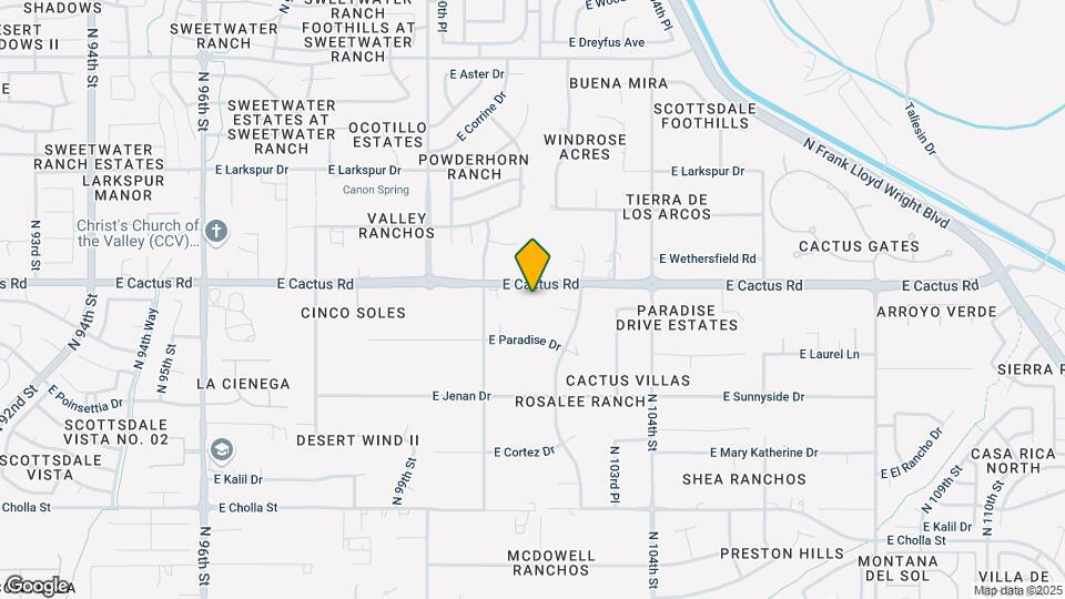 10195 E Cactus Rd Map and Location Details