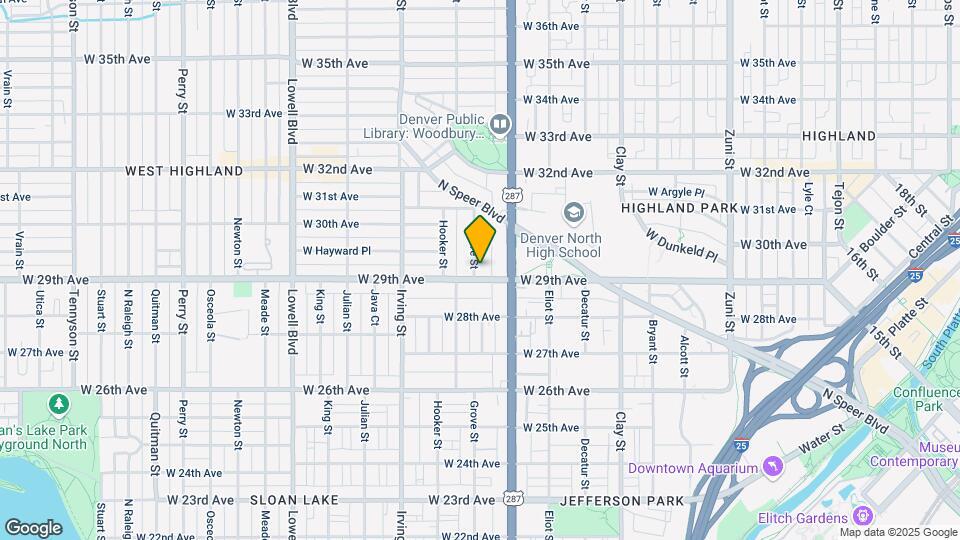 3059 W 29th Ave Map and Location Details