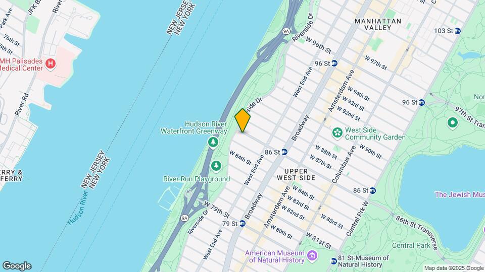 340 W 86th St Map and Location Details