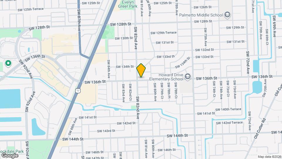 8125 SW 136th St Map and Location Details