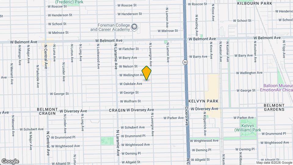 5016 W Oakdale Ave, Unit 1st floor Map and Location Details