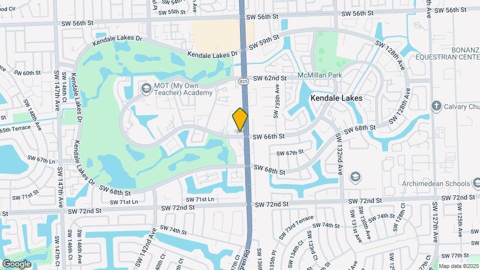 13715 Kendale Lakes Cir, Unit PH-A1 Map and Location Details