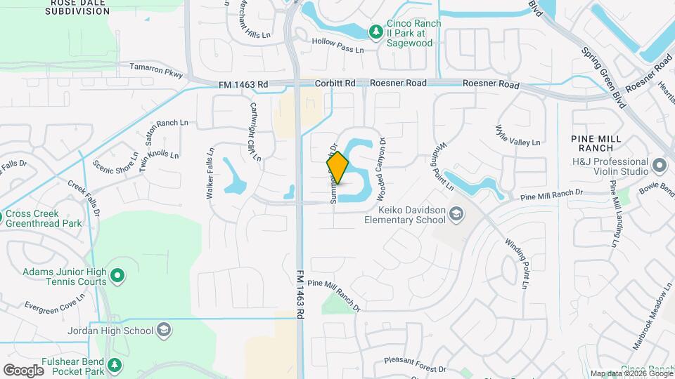 27323 Piney Ranch Ln Map and Location Details