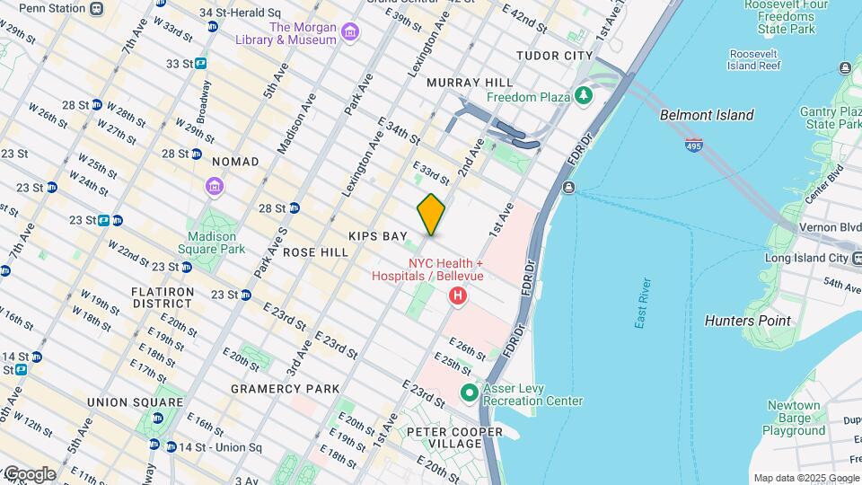 300 E 30th St, Unit 2A Map and Location Details