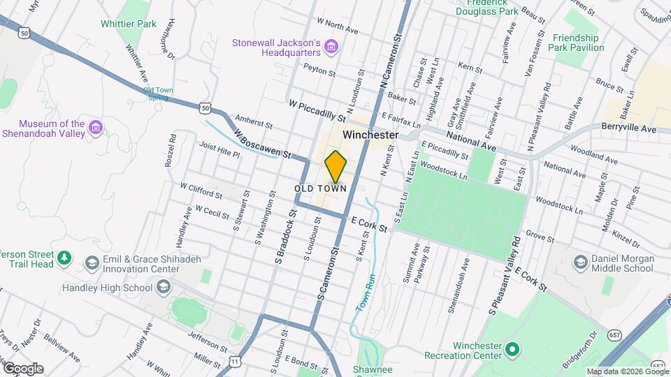 40 S Loudoun St Mapa y Detalles de la Ubicación