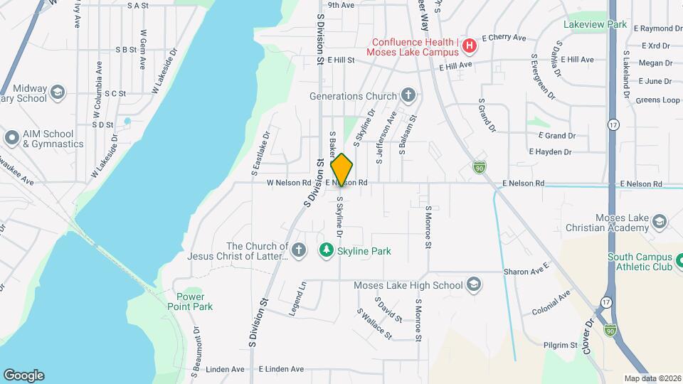 1323 S Skyline Dr Map and Location Details