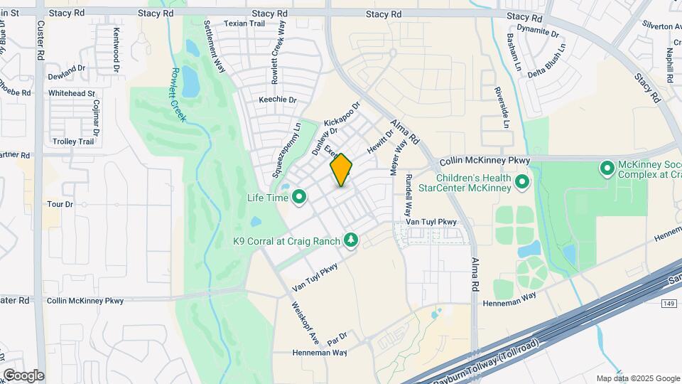 7401 Collin McKinney Pkwy Map and Location Details