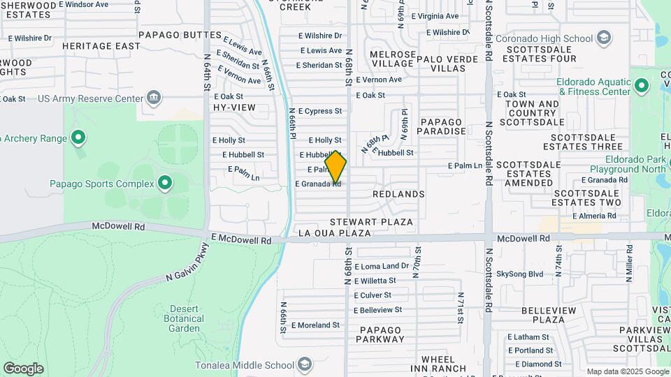 6731 E Granada Rd Map and Location Details