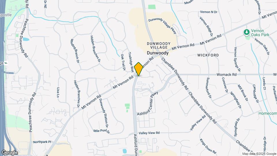1153 Dunwoody Village Dr Map and Location Details