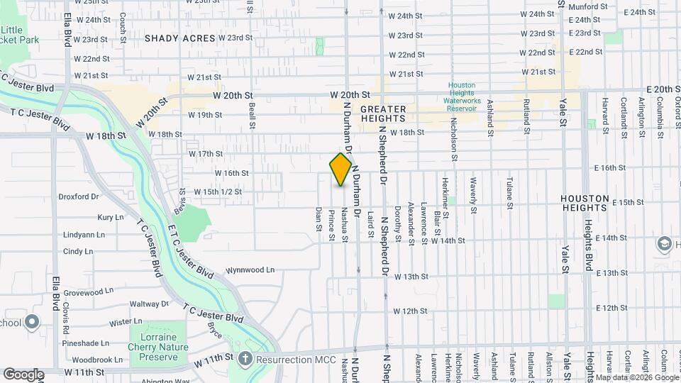 1521 Nashua St Map and Location Details