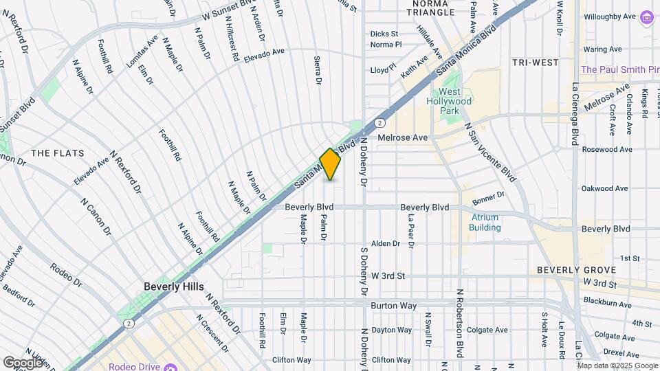 442 N Palm Dr Map and Location Details