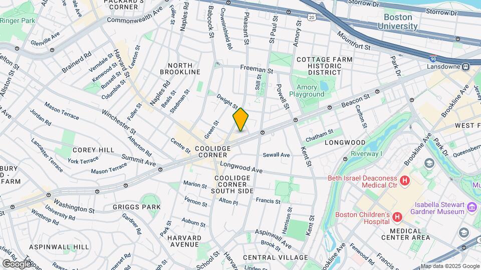 1270 Beacon St, Unit 420 Map and Location Details