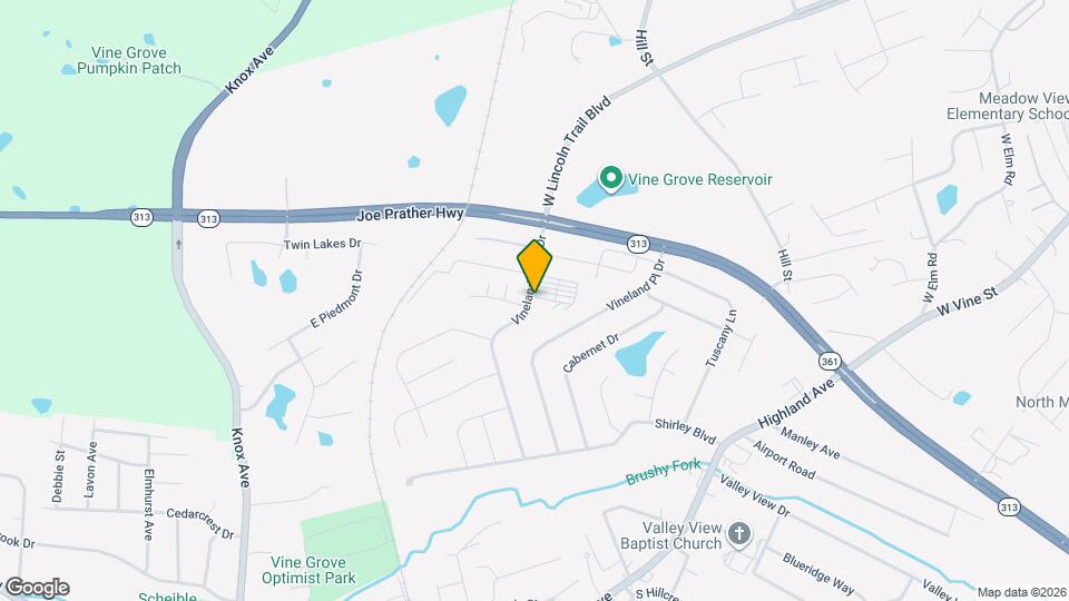 160 Vineland Pkwy Dr Map and Location Details