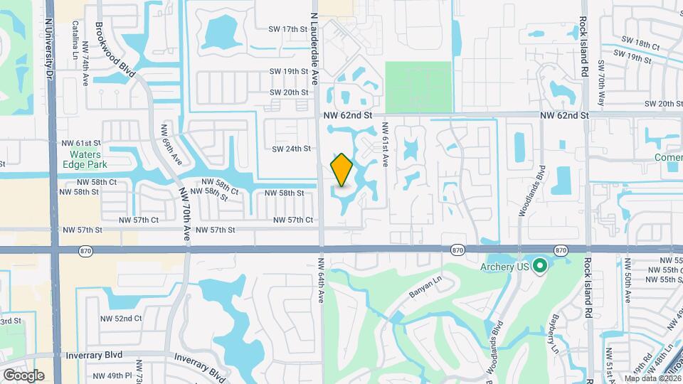 5860 NW 64th Ave Map and Location Details