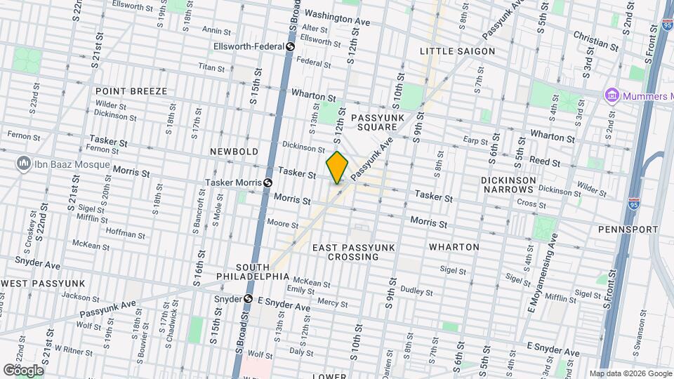 1622 Passyunk Ave Mapa y Detalles de la Ubicación
