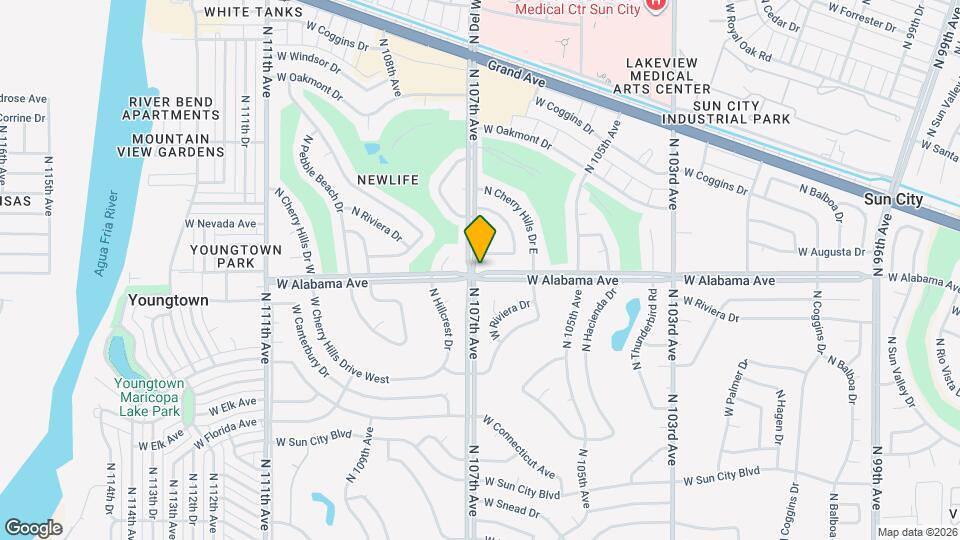 10654 W Alabama Ave Map and Location Details