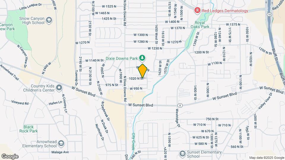 1749 W 1020 N Map and Location Details