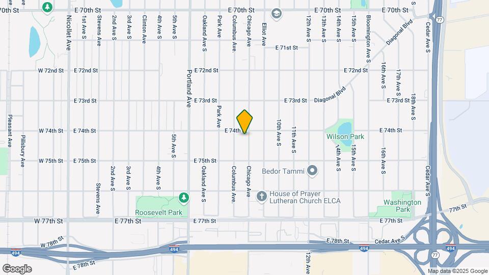 7408 Chicago Ave Map and Location Details