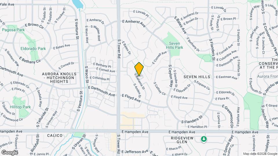 3091 S Biscay Cir Map and Location Details