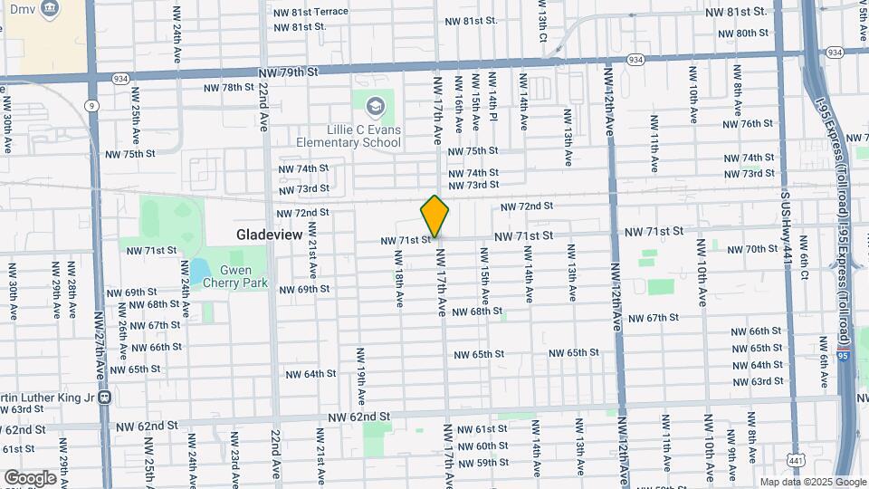 7090 NW 17th Ave Map and Location Details