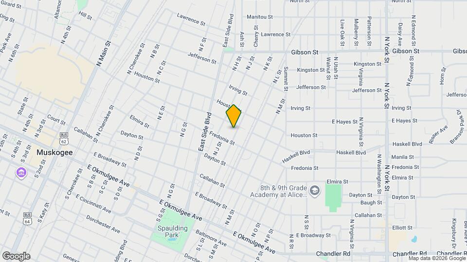 621 N K St Map and Location Details