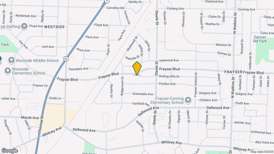 1379 Rolling Hills Dr Map and Location Details