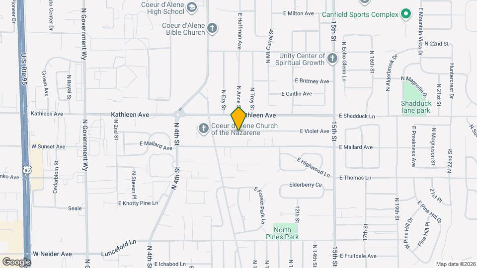 908 E Violet Ave Map and Location Details