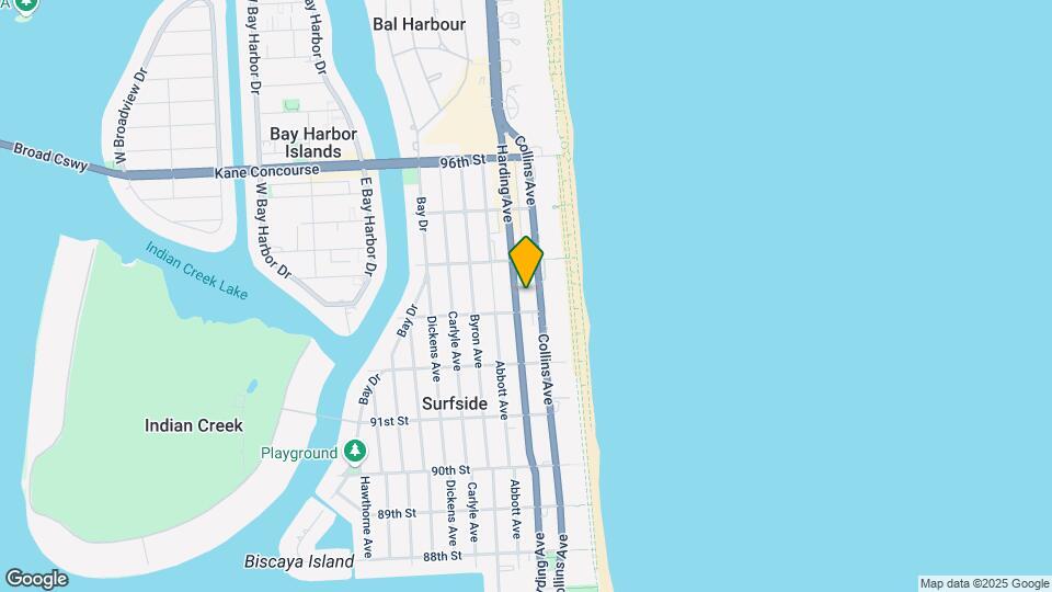 9316 Collins Ave Map and Location Details