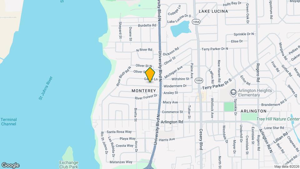 5539 Windermere Dr Map and Location Details