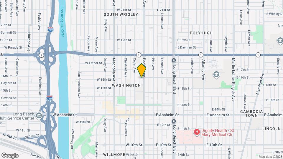 1585 Pacific Ave, Unit Unit 2 Map and Location Details