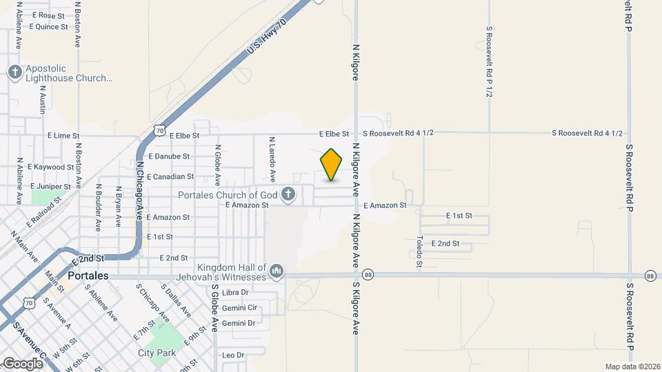 1617 E Brazos St Map and Location Details