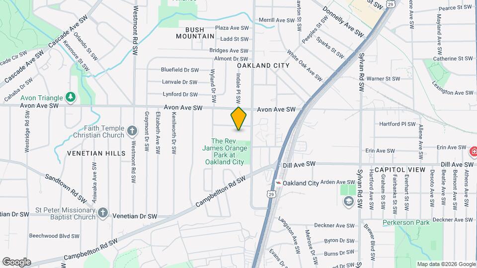 1240 Oakland Terrace SW Map and Location Details