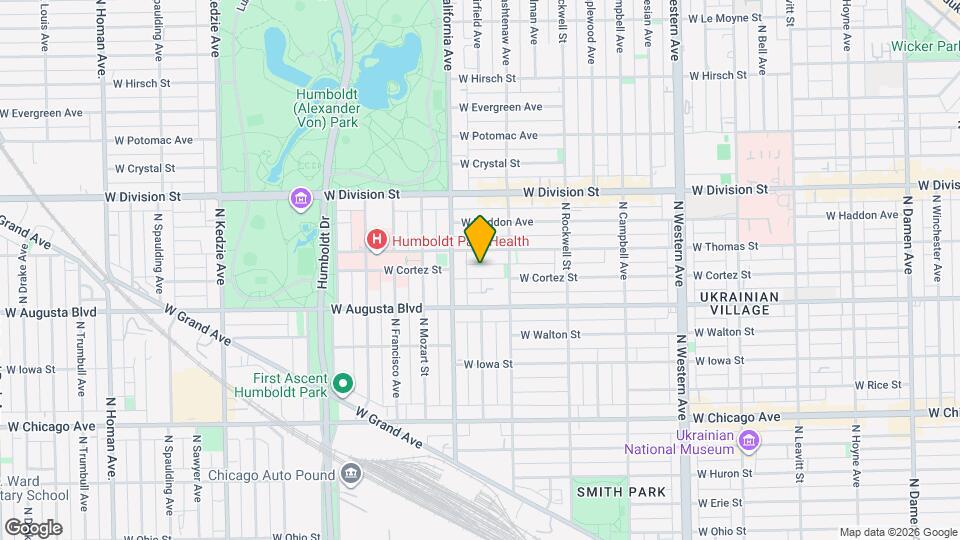 2728 W Cortez St, Unit 1 Mapa y Detalles de la Ubicación