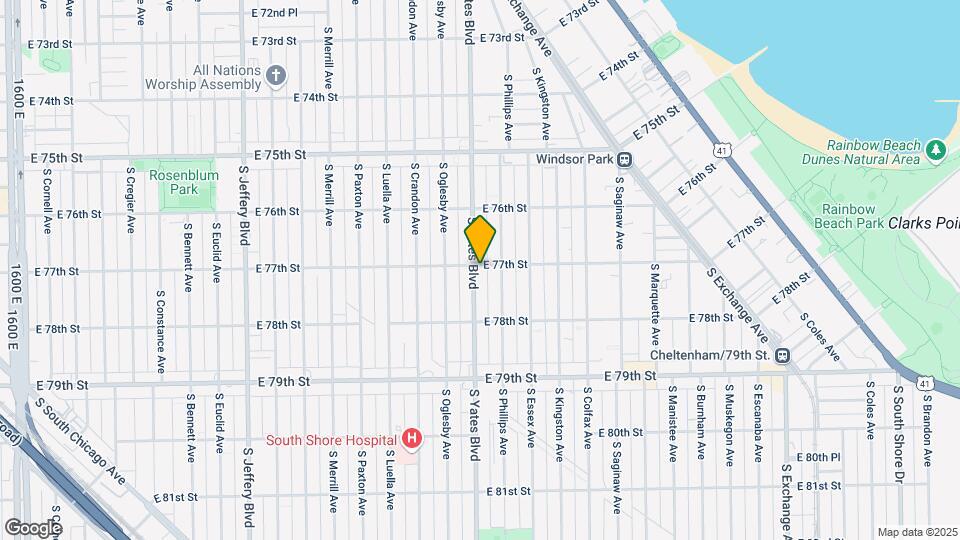 7701 S Yates Blvd Map and Location Details