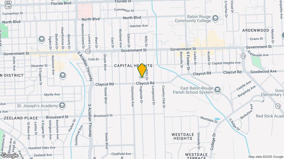 843 Ingleside Dr Map and Location Details