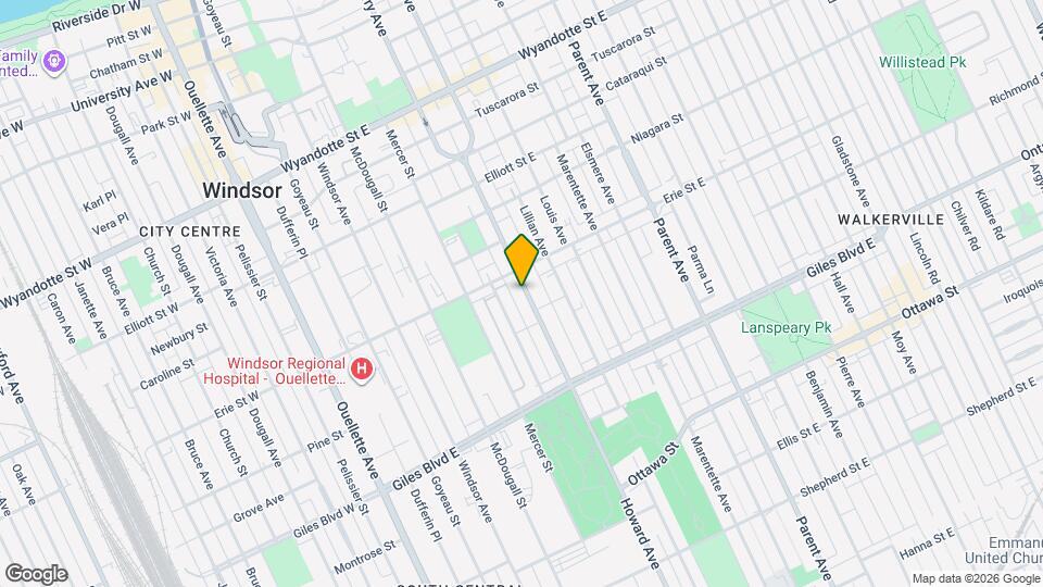 1033-1033 Howard Ave Map and Location Details