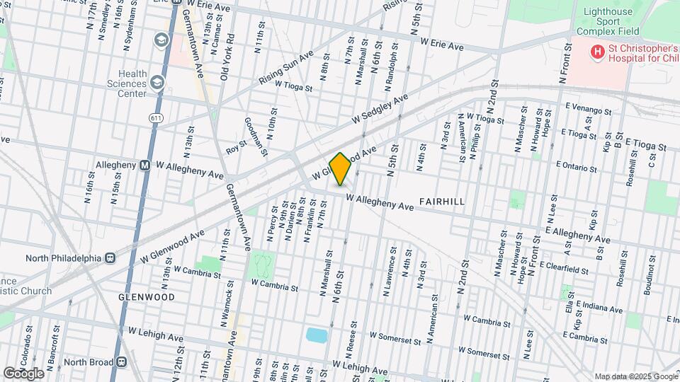 617 W Allegheny Ave-Unit -A Map and Location Details