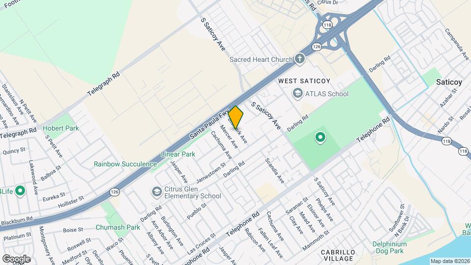 703 Bismark Ave Map and Location Details