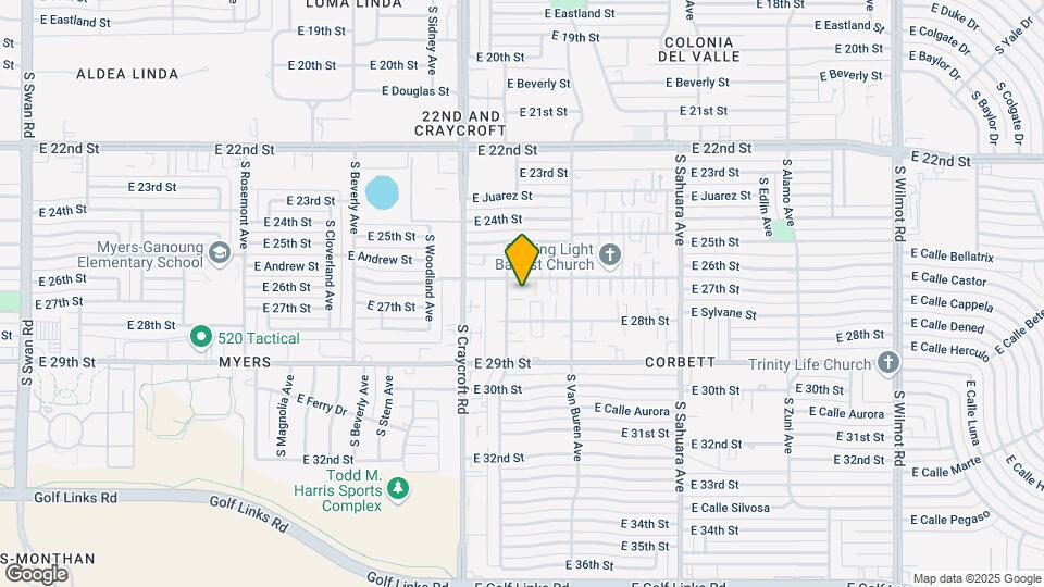 1629 S Jefferson Ave Map and Location Details