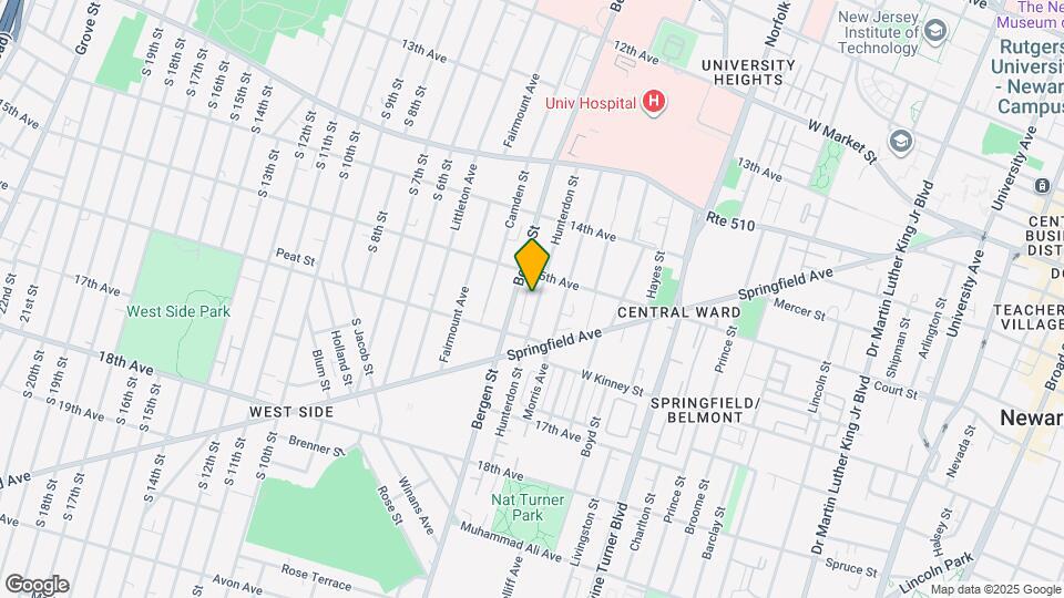 281 Hunterdon St Map and Location Details