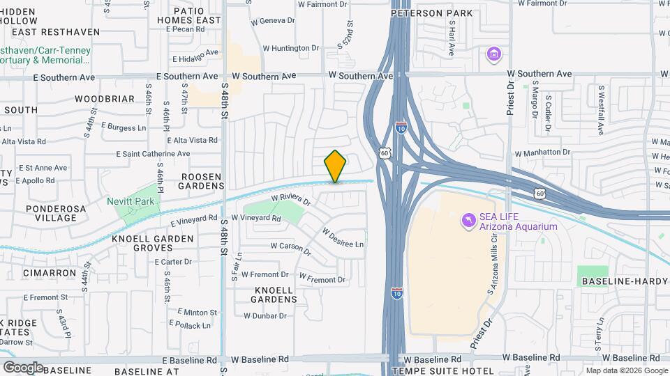 2126 W Hermosa Dr Map and Location Details