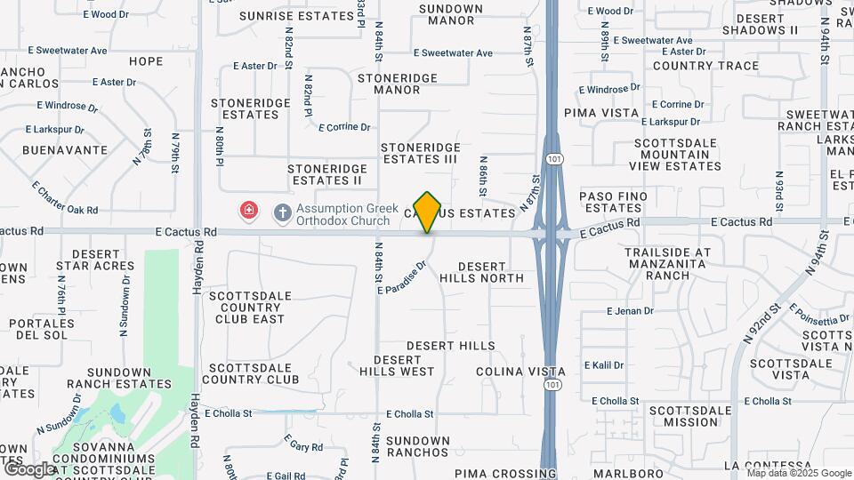 8433 E Cactus Rd Map and Location Details