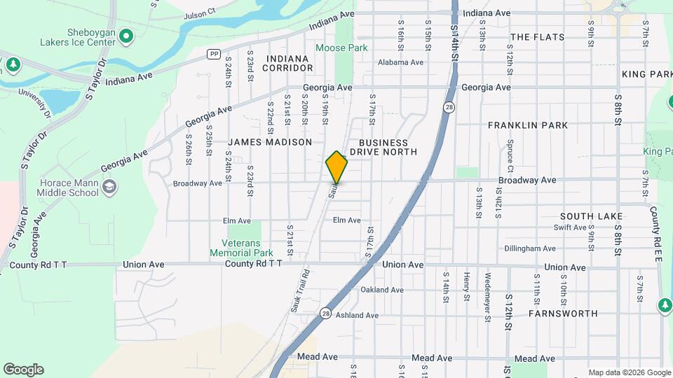 1749 Broadway Ave Map and Location Details