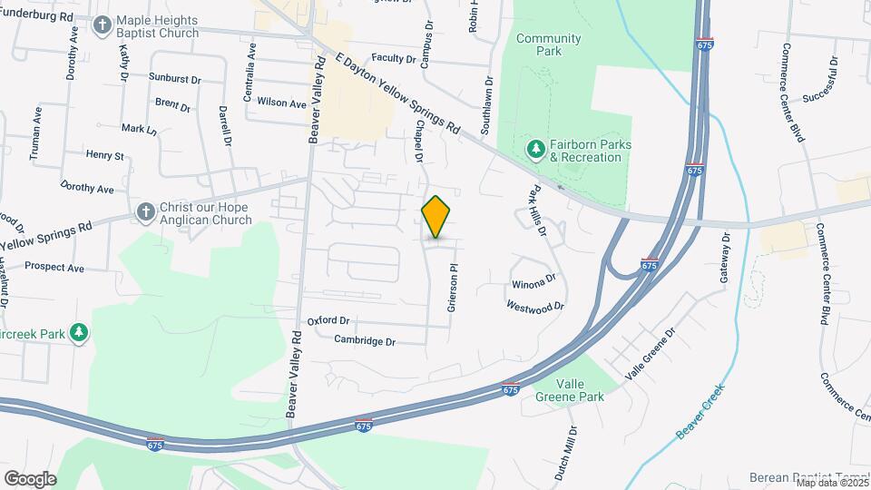 415 Sycamore Dr Map and Location Details