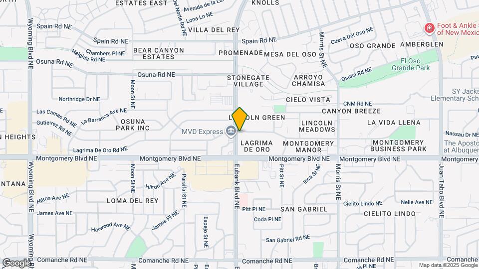 9704 Lagrima De Oro Rd NE Mapa y Detalles de la Ubicación