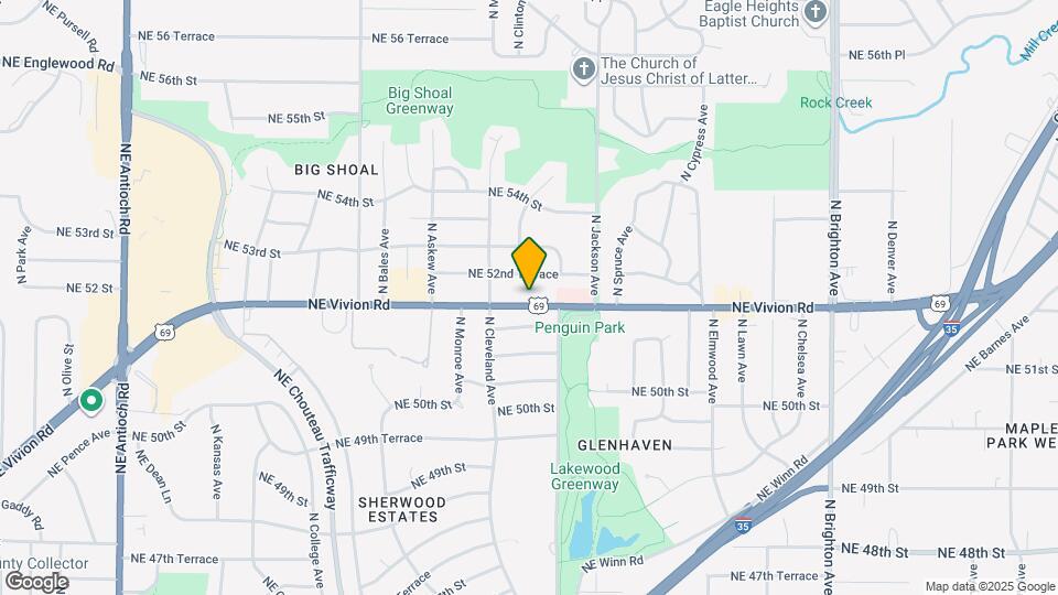 3910 NE Vivion Rd Map and Location Details