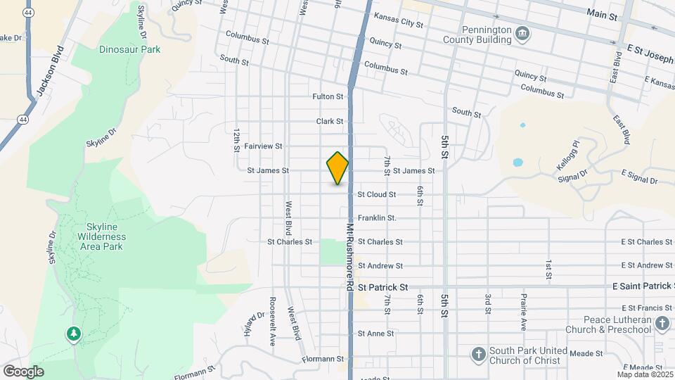 814 St Cloud St Map and Location Details