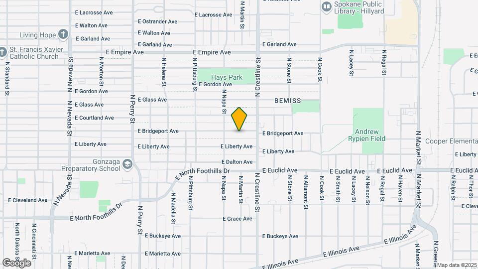1928 E Bridgeport Ave Map and Location Details