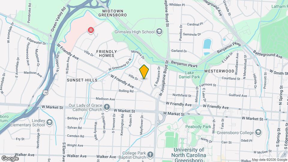 502 Overlook St Map and Location Details